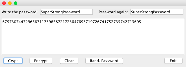 JAVA encryption app