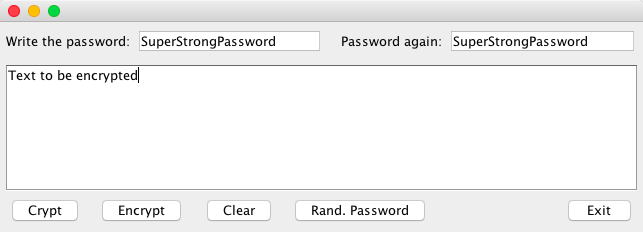 JAVA encryption app